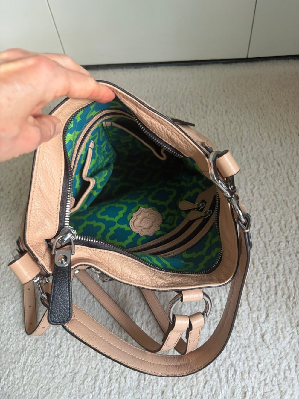 orYANY Marlene Convertible Backpack Leather Shoulder Bag EUC - Picture 4 of 9